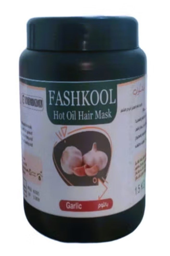 ماسك الشعر بالزيت الساخن مع خلاصة الثوم - تغذية عميقة وإصلاح فوري لشعر صحي